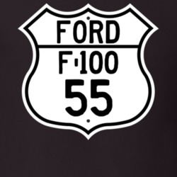 1955 F-100 Custom Highway Route Sign T Shirt