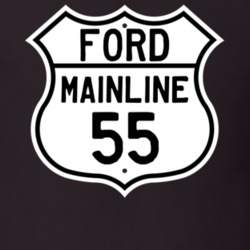 1955 Mainline Custom Highway Route Sign T Shirt
