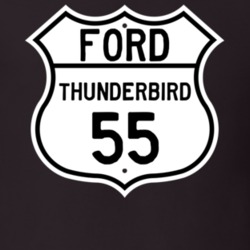 1955 Thunderbird Custom Highway Route Sign T Shirt