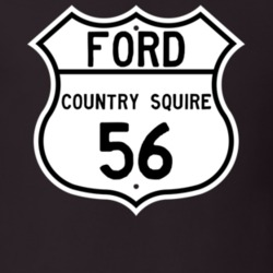 1956 Country Squire Custom Highway Route Sign T Shirt
