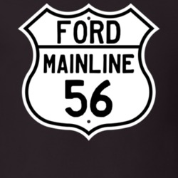 1956 Mainline Custom Highway Route Sign T Shirt