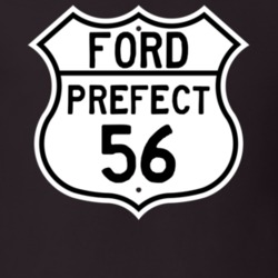 1956 Prefect Custom Highway Route Sign T Shirt
