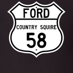 1958 Country Squire Custom Highway Route Sign T Shirt