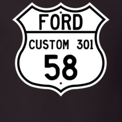 1958 Custom 301 Custom Highway Route Sign T Shirt