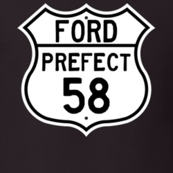 1958 Prefect Custom Highway Route Sign T Shirt