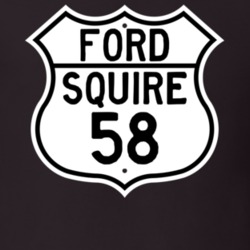 1958 Squire Custom Highway Route Sign T Shirt