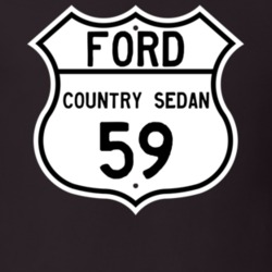 1959 Country Sedan Custom Highway Route Sign T Shirt