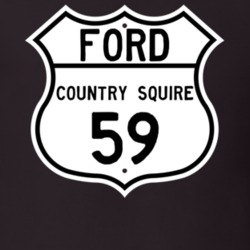 1959 Country Squire Custom Highway Route Sign T Shirt