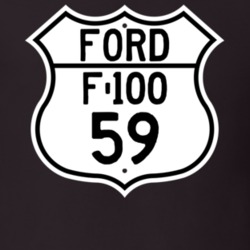 1959 F-100 Custom Highway Route Sign T Shirt