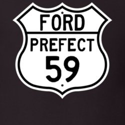 1959 Prefect Custom Highway Route Sign T Shirt