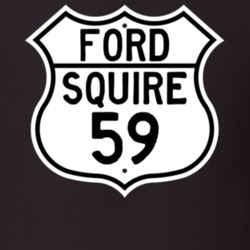 1959 Squire Custom Highway Route Sign T Shirt
