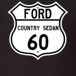 1960 Country Sedan Custom Highway Route Sign T Shirt