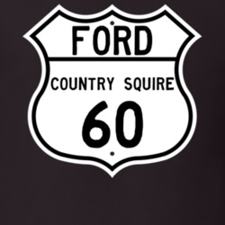 1960 Country Squire Custom Highway Route Sign T Shirt