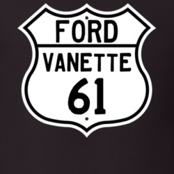 1961 Vanette Custom Highway Route Sign T Shirt
