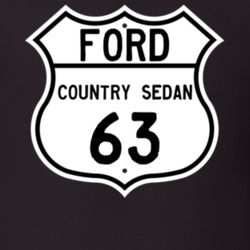 1963 Country Sedan Custom Highway Route Sign T Shirt