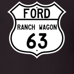 1963 Ranch Wagon Custom Highway Route Sign T Shirt