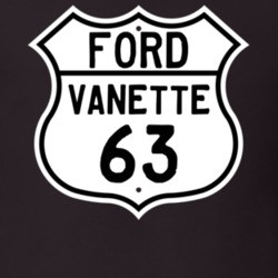 1963 Vanette Custom Highway Route Sign T Shirt