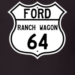 1964 Ranch Wagon Custom Highway Route Sign T Shirt