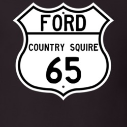 1965 Country Squire Custom Highway Route Sign T Shirt
