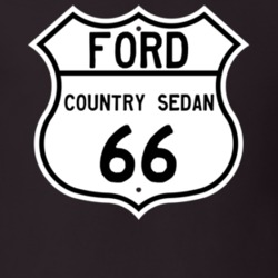 1966 Country Sedan Custom Highway Route Sign T Shirt