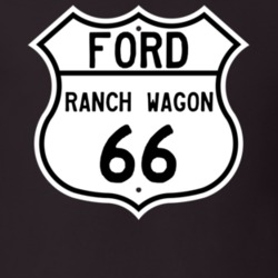 1966 Ranch Wagon Custom Highway Route Sign T Shirt