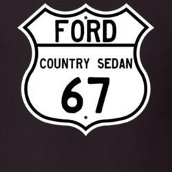 1967 Country Sedan Custom Highway Route Sign T Shirt