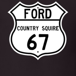 1967 Country Squire Custom Highway Route Sign T Shirt