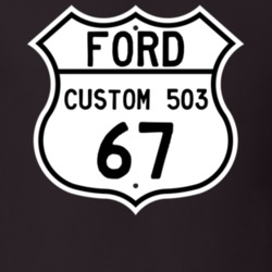 1967 Custom 503 Custom Highway Route Sign T Shirt