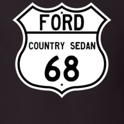 1968 Country Sedan Custom Highway Route Sign T Shirt