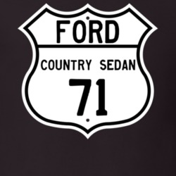 1971 Country Sedan Custom Highway Route Sign T Shirt