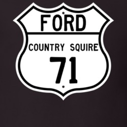 1971 Country Squire Custom Highway Route Sign T Shirt