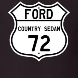 1972 Country Sedan Custom Highway Route Sign T Shirt
