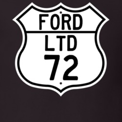 1972 LTD Custom Highway Route Sign T Shirt