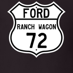 1972 Ranch Wagon Custom Highway Route Sign T Shirt
