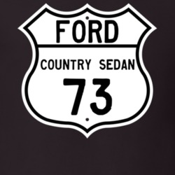 1973 Country Sedan Custom Highway Route Sign T Shirt