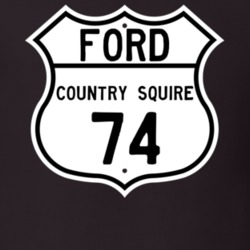 1974 Country Squire Custom Highway Route Sign T Shirt