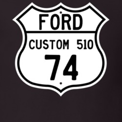 1974 Custom 510 Custom Highway Route Sign T Shirt