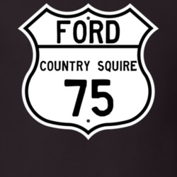 1975 Country Squire Custom Highway Route Sign T Shirt