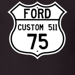 1975 Custom 511 Custom Highway Route Sign T Shirt