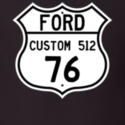 1976 Custom 512 Custom Highway Route Sign T Shirt