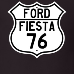 1976 Fiesta Custom Highway Route Sign T Shirt
