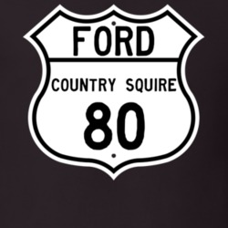 1980 Country Squire Custom Highway Route Sign T Shirt