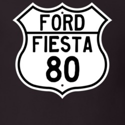 1980 Fiesta Custom Highway Route Sign T Shirt