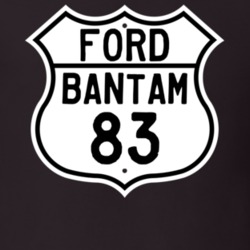 1983 Bantam Custom Highway Route Sign T Shirt