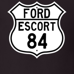 1984 Escort Custom Highway Route Sign T Shirt