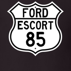 1985 Escort Custom Highway Route Sign T Shirt
