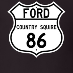 1986 Country Squire Custom Highway Route Sign T Shirt