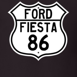 1986 Fiesta Custom Highway Route Sign T Shirt