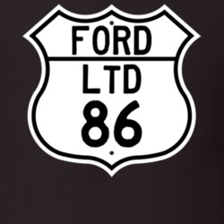 1986 LTD Custom Highway Route Sign T Shirt