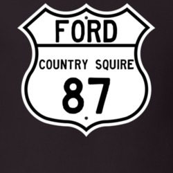 1987 Country Squire Custom Highway Route Sign T Shirt